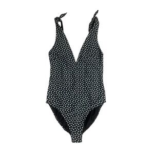 NWT Daughters of Summer Black Floral Print Adjustable Tie One Piece - Size XS